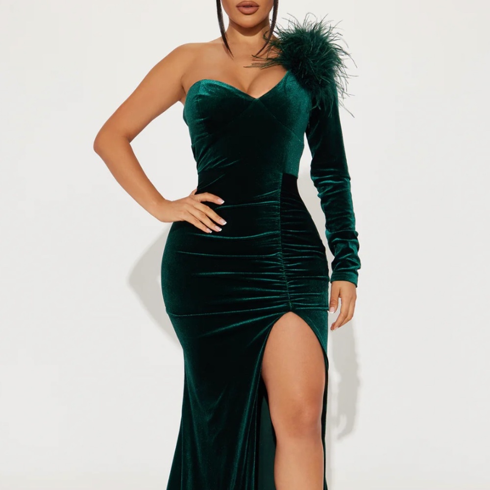 Meet Me At The Party Gown - Hunter